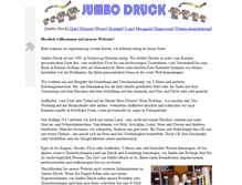 Tablet Screenshot of jumbo-druck.de